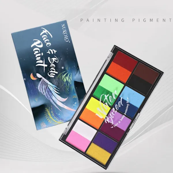 Barnsmink, delad kakpalett, ansiktsmålning> Smink