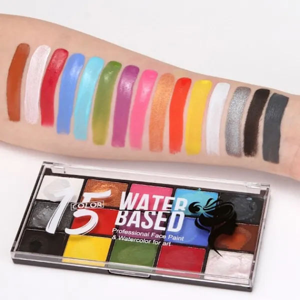 Barnsmink, delad kakpalett, ansiktsmålning> Smink