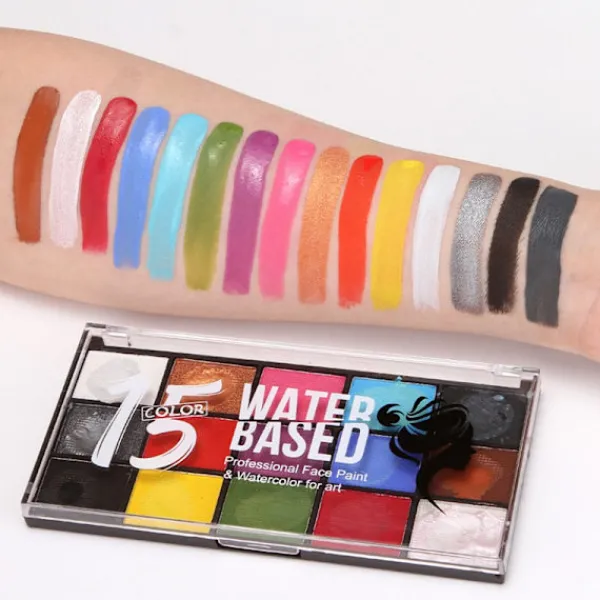 Barnsmink, delad kakpalett, ansiktsmålning> Smink