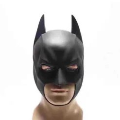 Batman Full Mask Med Huva The Dark Knight Rises Latexhjälm Vuxen Cosplay Rekvisita><noscript><img width=