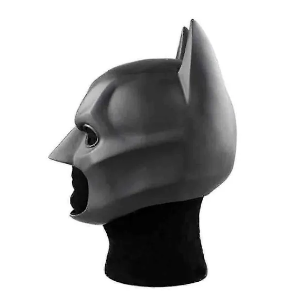 Batman Helmask med Hätta The Dark Knight Rises Latex Hjälm Vuxen Cosplay Prop J> Masker