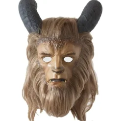 Holocky Beast Mask Beast Cosplay Mask med Peruk för Vuxen 53-63CM><noscript><img width=