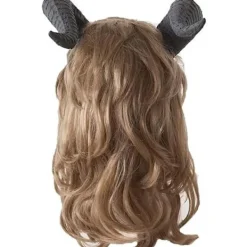 Holocky Beast Mask Beast Cosplay Mask med Peruk för Vuxen 53-63CM><noscript><img width=