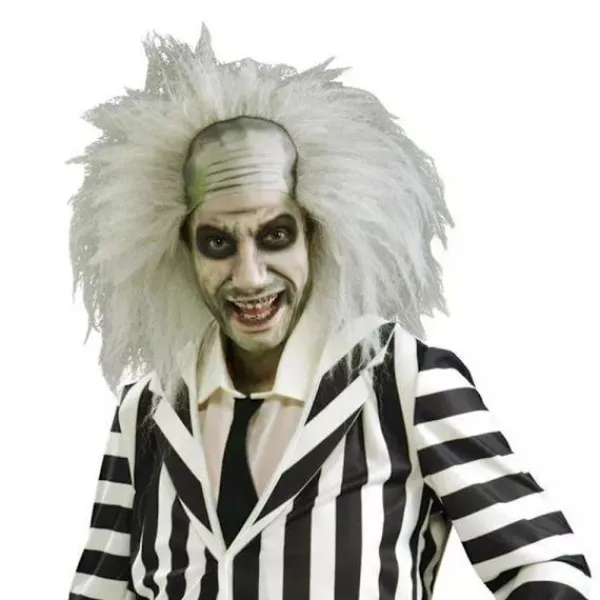 Beetlejuice Peruk för Män Kvinnor Halloweenfest Peruk Cosplay Kostymfest Peruk Rekvisita-FM-> Peruker