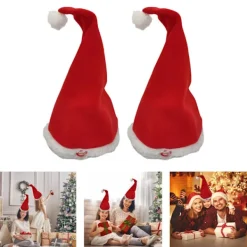 unbranded Bekväm PP Bomull Jultomte Hatt Musikalisk Rytm Dansande Leksak för Barn Vuxna> Huvudbonader
