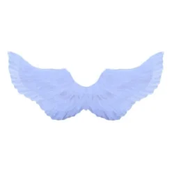 Black Angel Wings for Adults - 80x40cm - Black Feather Wing - Costume Wings - Large Angel Wings> Tillbehör