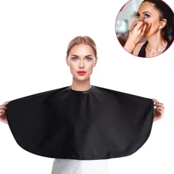 Black Makeup Cape, Chemical and Water Proof Beauty Salon Shorty S><noscript><img width=