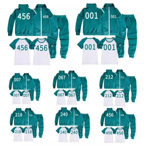 Bläckfiskdräkt för Pojkar, Flickor, 456, Jacka, T-shirt och Byxor 160 (12-14Y)> Dräkter