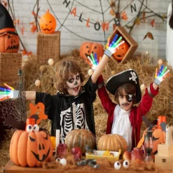 Blinkande LED-handskar Halloween Julstrumpa Fyllning Coola leksaker som presenter till flickor Pojke Lysande handskar Ljusdräkt Klubb Party Godis> Tillbehör