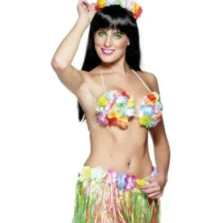 Sweden Quickstyle Blommig BH med snäckform Hawaii Maskerad one size> Tillbehör