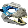 Blue Dinosaur Mask - Jurassic World Raptor Dinosaur Tillbehör - Lätt att bära med säker rem - Dino Cosplay> Masker
