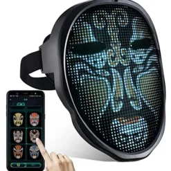NSF Bluetooth APP Kontroll Smart LED Ansiktsmasker Programmerbar Ändra Ansikte Gör själv Foton> Masker