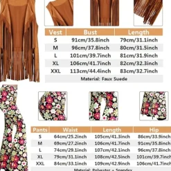 Bohemiska vida byxor, fransväst, pannband, fredssymboler - accessoarer för kvinnor, fred, kärlek, hippie, fin klänning, 70-tals disco outfit Hippie XL Hippie | Fyndiq> Dräkter