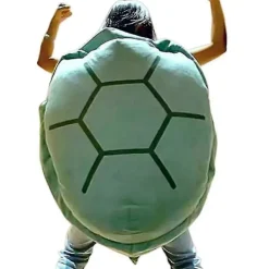 Bärbar Sköldpaddsskal Kudde Vuxen - Jättelik Sköldpaddsdräkt Rolig Utklädnad Viktad Sköldpadds Plysch, Stor Sköldpaddskroppskudde [YJD]> Dräkter