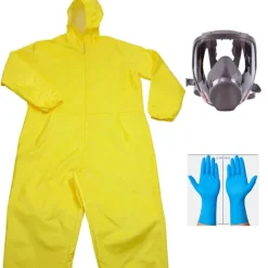 Breaking Bad Walter White Gul Jumpsuit Cosplay Kostym för Halloween [JSR] Men M><noscript><img width=