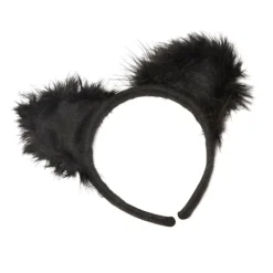 Bristol Novelty Unisex Vuxna Marabou Kattöron På Hårband En One Size> Huvudbonader