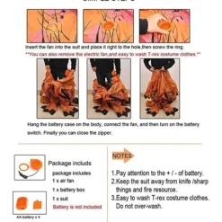 (Brun) Tyrannosaurus Rex Dräkt Vuxen Dinosauriedräkt Uppblåsbar> Dräkter