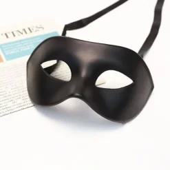 Burlesque Ball Party (svart One Size)2* Mask för män Svart Matt><noscript><img width=