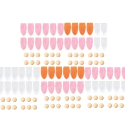 594C Set of 12 Gnome Beard with Wooden Balls Handmade Darwf Beard Eco-friendly Faux Fur for DIY Christmas Gift Wedding Favors><noscript><img width=