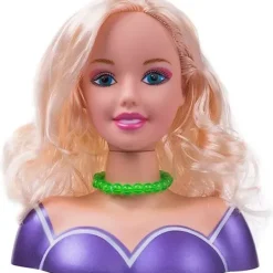 [CA] Hårstyling- och sminkhuvud, 35 delar smink- och hårtillbehör för barn, frisördocka sminkleksak liten flicka szq> Smink