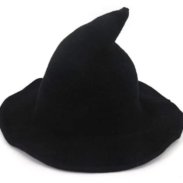 {ca}Halloween Häxhatt för Kvinnor, Ullstickad Mössa för Fest, Maskerad, Cosplay Kostymtillbehör> Huvudbonader