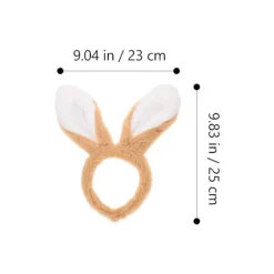 Cartoon Plysch Hårband Kanin Hårband Kanin Öra Hår Dekoration Hår Band Dekor> Huvudbonader