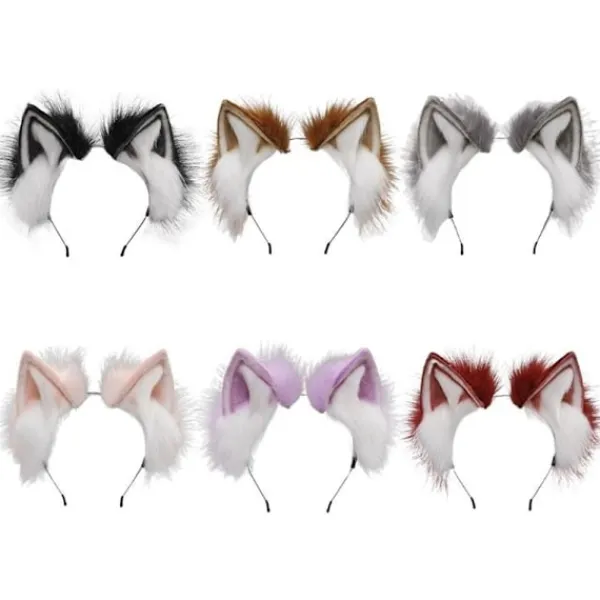 Cat Ear Pannband Cosplay Huvudbonader FÄRG 6 FÄRG 6 Color 6> Huvudbonader