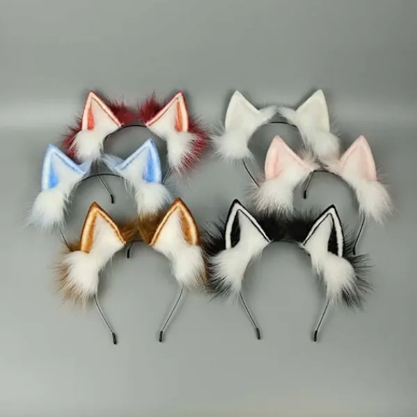 Cat Ear Pannband Cosplay Huvudbonader FÄRG 6 FÄRG 6 Color 6> Huvudbonader