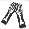 CDQ 1 par Halloween lysande skeletthandske fullfinger för cosplay flerfärgad CDQ> Tillbehör