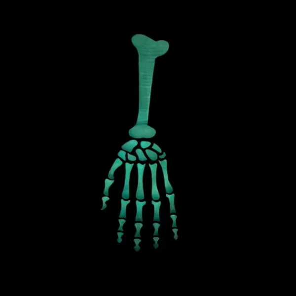 CDQ 1 par Halloween lysande skeletthandske fullfinger för cosplay flerfärgad CDQ> Tillbehör