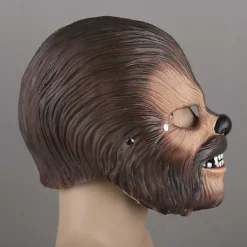 FMYSJ Chewbacca Mask Rörlig Käke Cosplay Chewie Masker Helhuvud Hjälm Halloween Rekvisita (FMY)><noscript><img width=