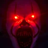 Clown Back to Soul 2 pennywise Mask LED Ljus Peruk Huvudbonad Skräck> Masker