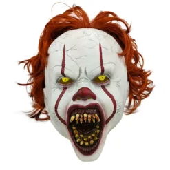 Clown Back to Soul 2 pennywise Mask LED Ljus Peruk Huvudbonad Skräck><noscript><img width=