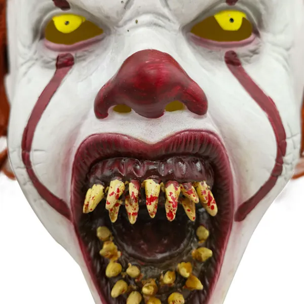 Clown Back to Soul 2 pennywise Mask LED Ljus Peruk Huvudbonad Skräck> Masker
