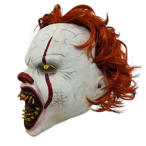 Clown Back to Soul 2 pennywise Mask LED Ljus Peruk Huvudbonad Skräck> Masker