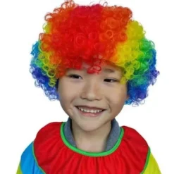 Clownhår, komiska perukrekvisita, cheerleader färgglada huvudonader, performance rekvisita><noscript><img width=
