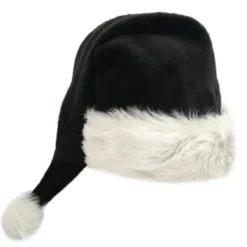 75cm Vuxen Barn Svart Plysch Lång Julhatt Juldräkt Pompom Jultomte Mössa Festival Party Tillbehör Gåvor> Huvudbonader
