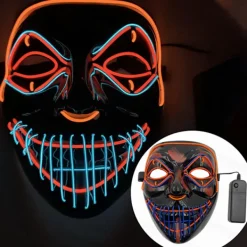 Color Led - Music Speed ​​Led Mask - Halloween Led Mask - Led> Masker