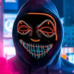 Color Led - Music Speed ​​Led Mask - Halloween Led Mask - Led><noscript><img width=