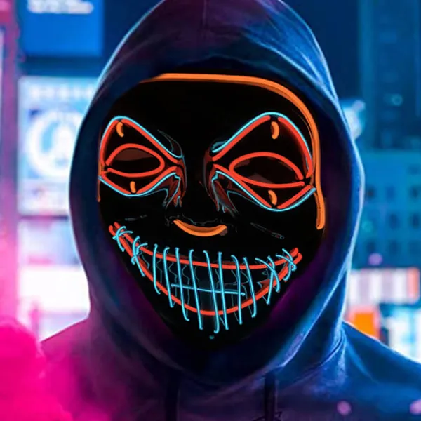 Color Led - Music Speed ​​Led Mask - Halloween Led Mask - Led> Masker