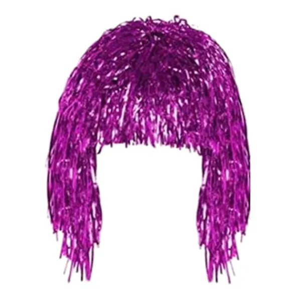 Cosplay Disco Peruk Folie Glitter Glänsande Partyperuk Vuxna Metalliska Cosplay Tillbehör Rolig Atmosfär Festlig Dekoration> Peruker