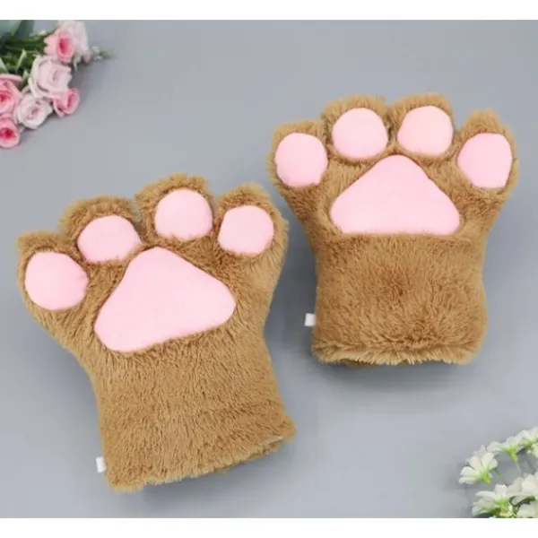 cosplay djur katt varg björn hund kanin räv tassar klor vantar handskar> Tillbehör
