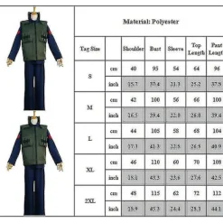 Cosplay Festdräkt Naruto Anime Hatake Kakashi Väst Jacka+toppar+byxor Set Outfits Set Vuxna Presenter L><noscript><img width=