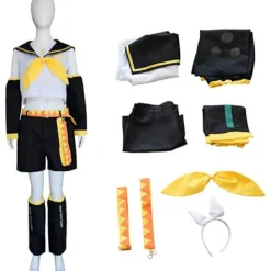 AcserGery Cosplay Kostym Anime Sailor Uniform Halloween Party Outfit Komplett Set 8pack><noscript><img width=
