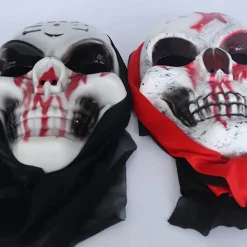 HEET Cosplay Kostymer Skräck Ghost Cosplay Mask för The Face Headwea F><noscript><img width=