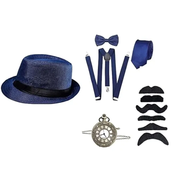 Cosplay kostymtillbehör Great Gatsby BLÅ> Tillbehör