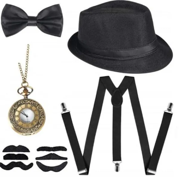 Cosplay kostymtillbehör Great Gatsby BLÅ> Tillbehör