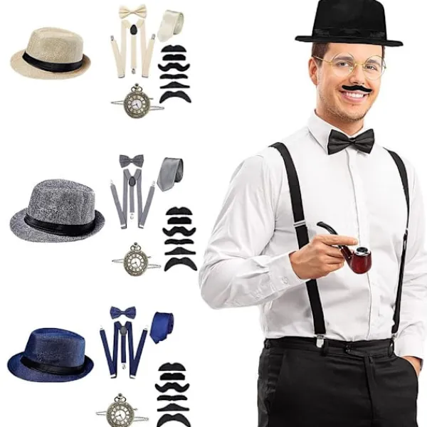 Cosplay kostymtillbehör Great Gatsby BLÅ> Tillbehör