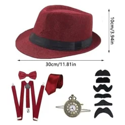 Cosplay kostymtillbehör Great Gatsby BLÅ><noscript><img width=