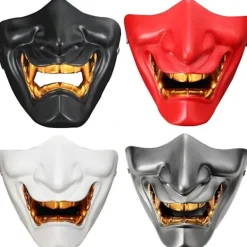 Cosplay Mask Peli Halvansikts Airsoft Oni Mask Halloween Mask><noscript><img width=
